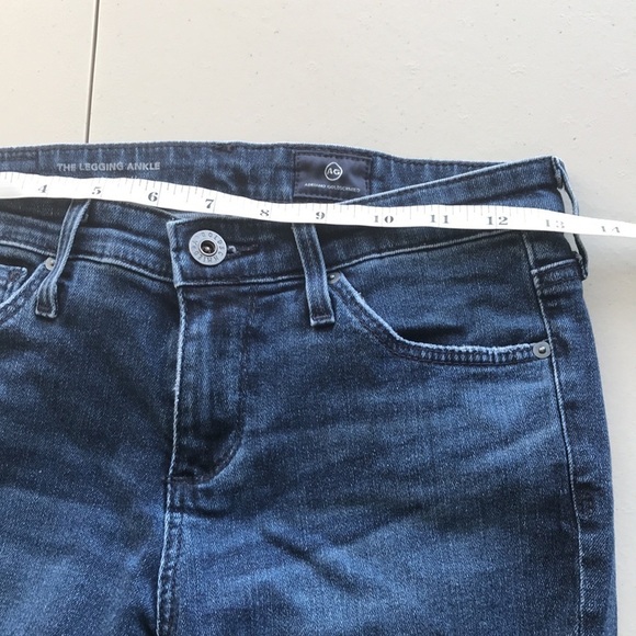 ag Adriano Goldschmied Leggings Ankle Jeans distressed size 25R - Picture 7 of 12